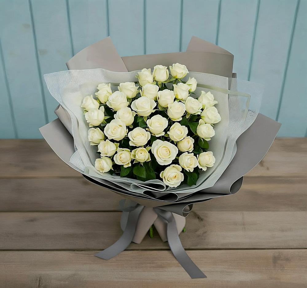 Букет Белоснежная нежность в Суслонгере