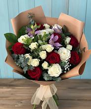 Букет цветов из:  Розы и Альстромерии в Суслонгере