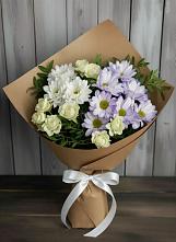 Букет цветов из:  Хризантемы и Розы в Суслонгере