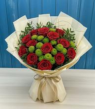 Букет цветов из:  Розы и Хризантемы в Суслонгере