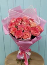 Букет 15 Розовых роз Равель в Суслонгере